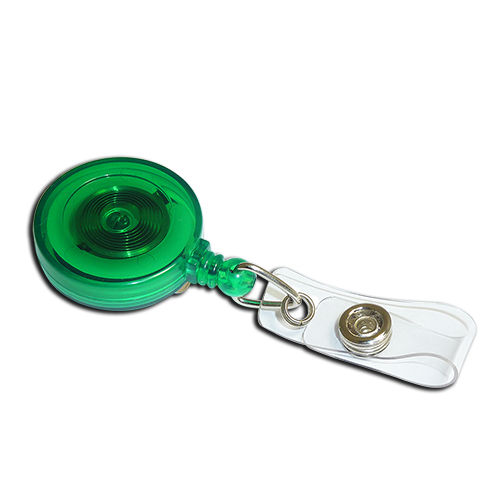 Coloured YoYo Badge Reel with ID Card Strap green